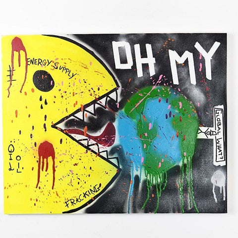 With this piece of custom art by Mr. Nice, global warming awareness is raised.