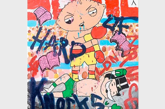 A colorful and cheeky piece by Mr. Nice