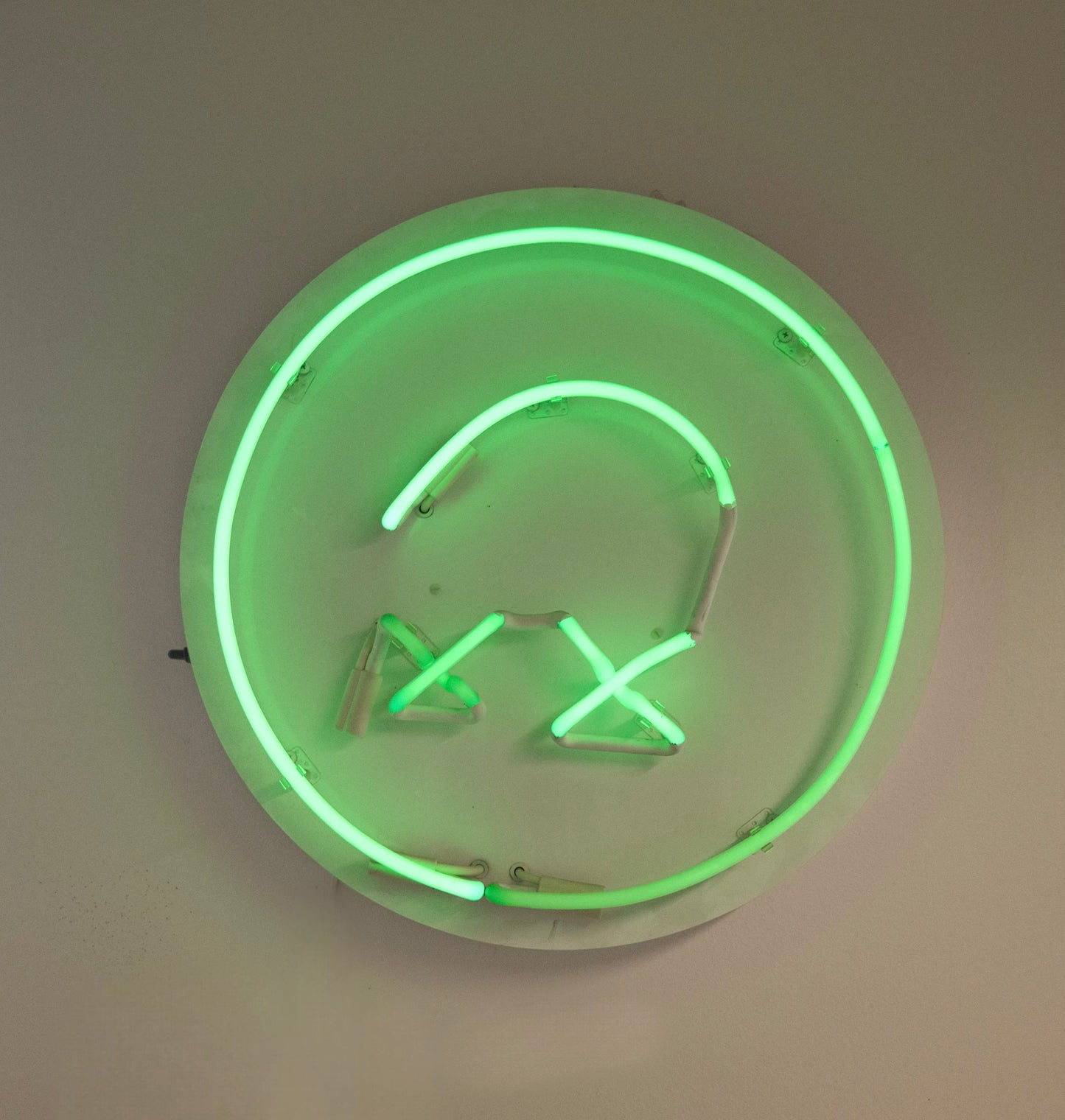 GREEN NEON SMILE FACE $2,800 - ARTBYMRNICE