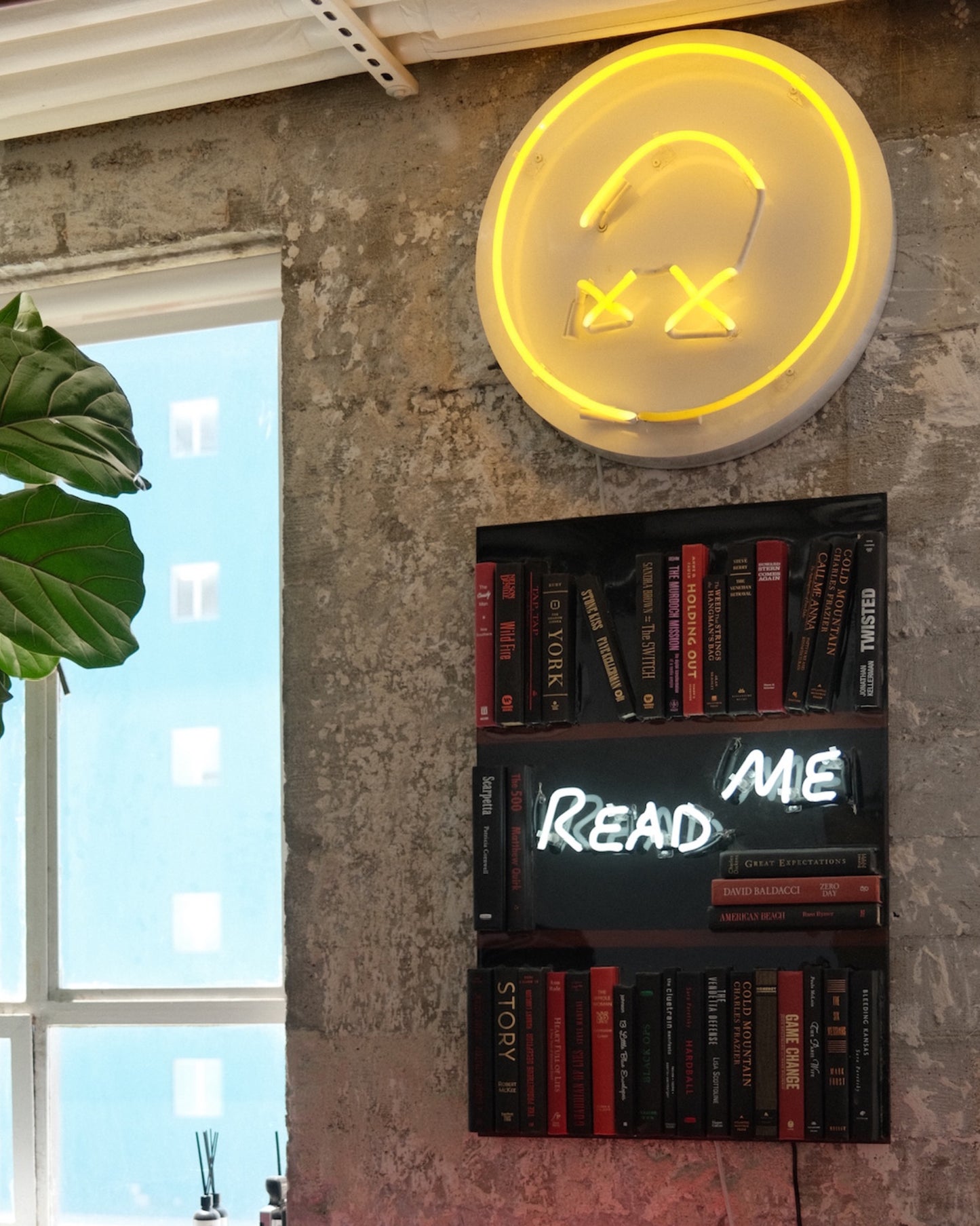 YELLOW NEON SMILE FACE $2,800 - ARTBYMRNICE