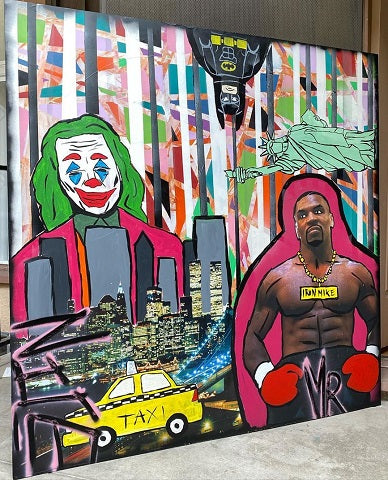 What do Iron Mike Tyson, Batman and the Joker have in common? Being painted in an awesome piece of custom art by Mr. Nice, that's what! "Ride or Die" is a colorful crossover between these bad butt-kicking characters.