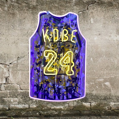 Art by Mr. Nice presents: Limited Edition Kobe Neon Series. 