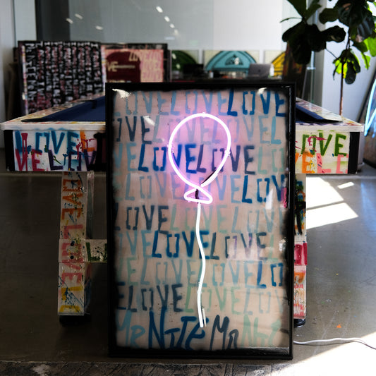 BLUE BALLOON LOVE $3700 - ARTBYMRNICE