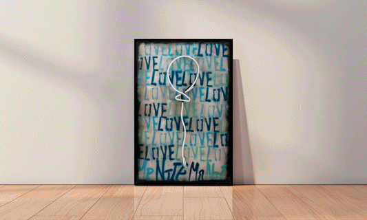 BLUE BALLOON LOVE $3700 - ARTBYMRNICE